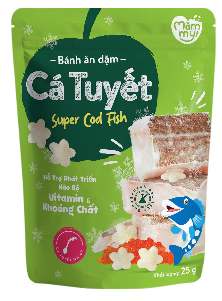 Bánh ăn dặm vị cá tuyết -25g 1