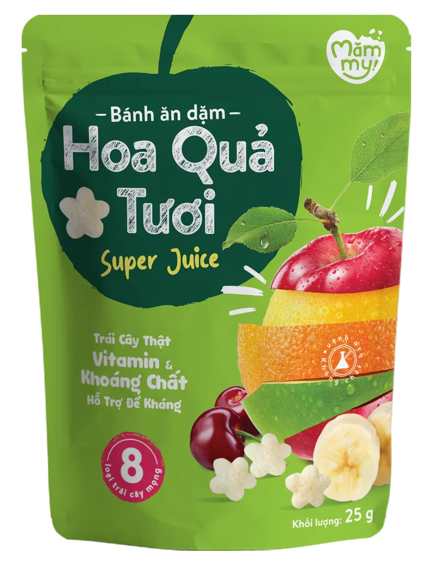 Bánh ăn dặm vị hoa quả tươi -25g 1