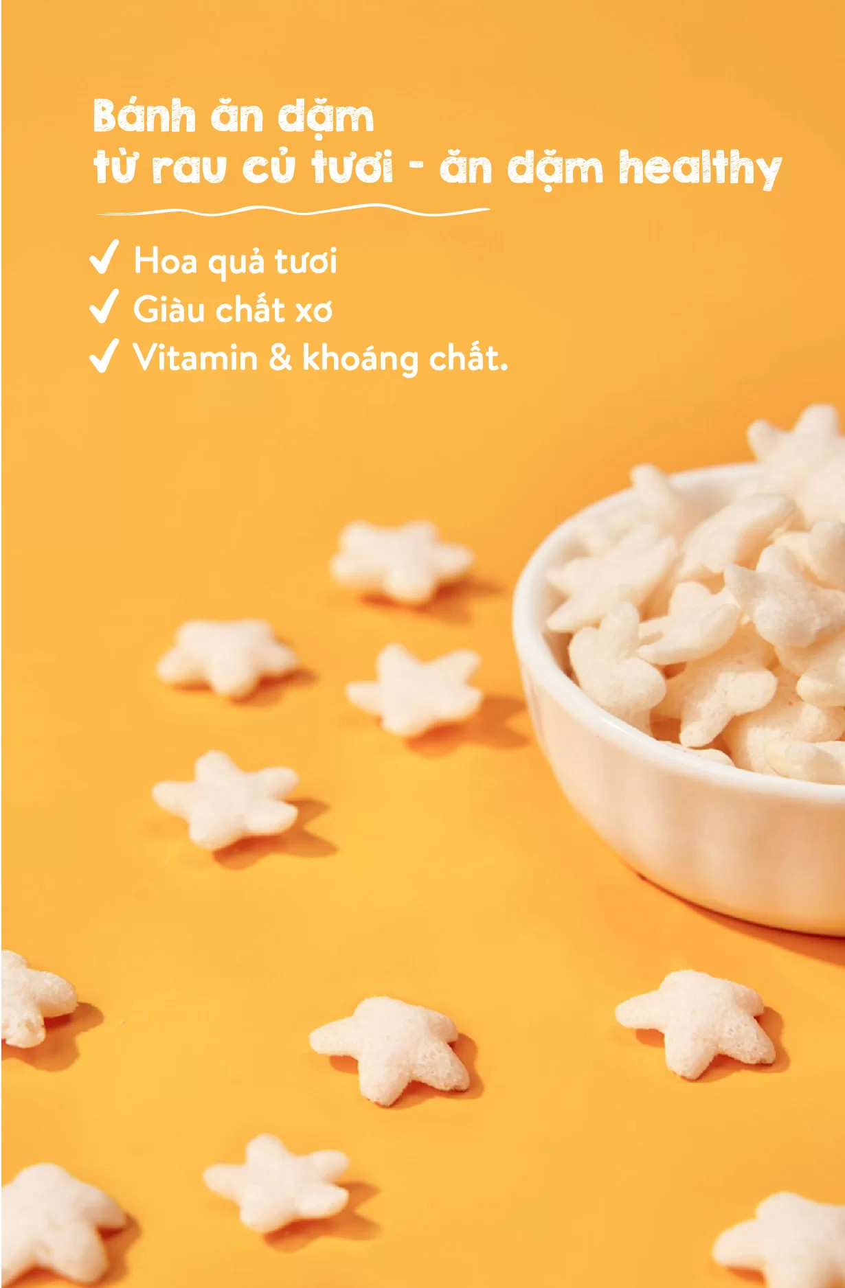 Bánh ăn dặm vị hoa quả tươi -25g 4