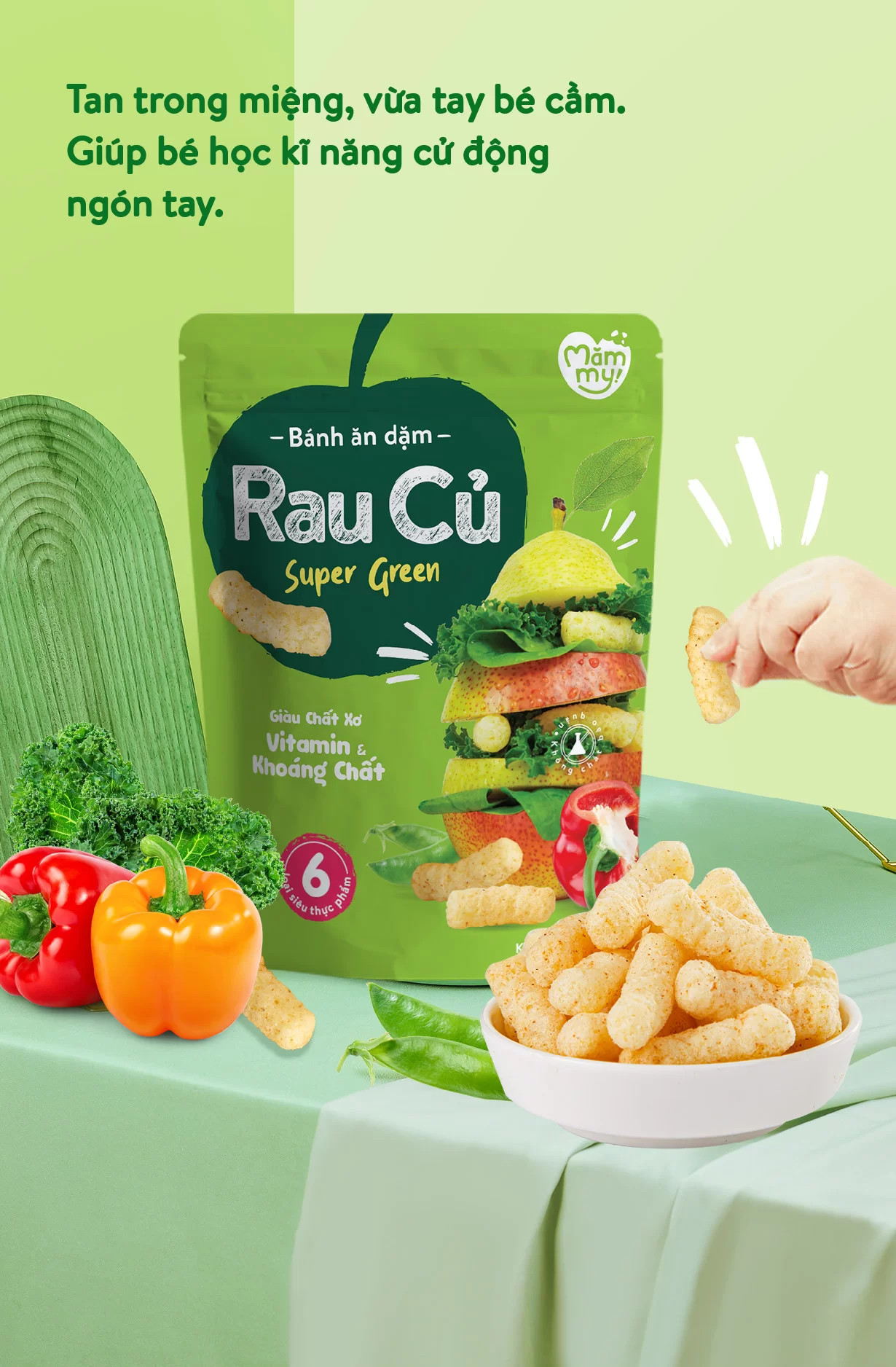 Bánh ăn dặm vị rau củ 4